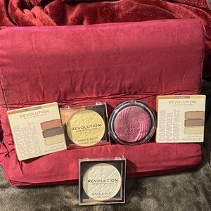 Revolution Makeup Set with Pink, Gold, and Neutral Shades